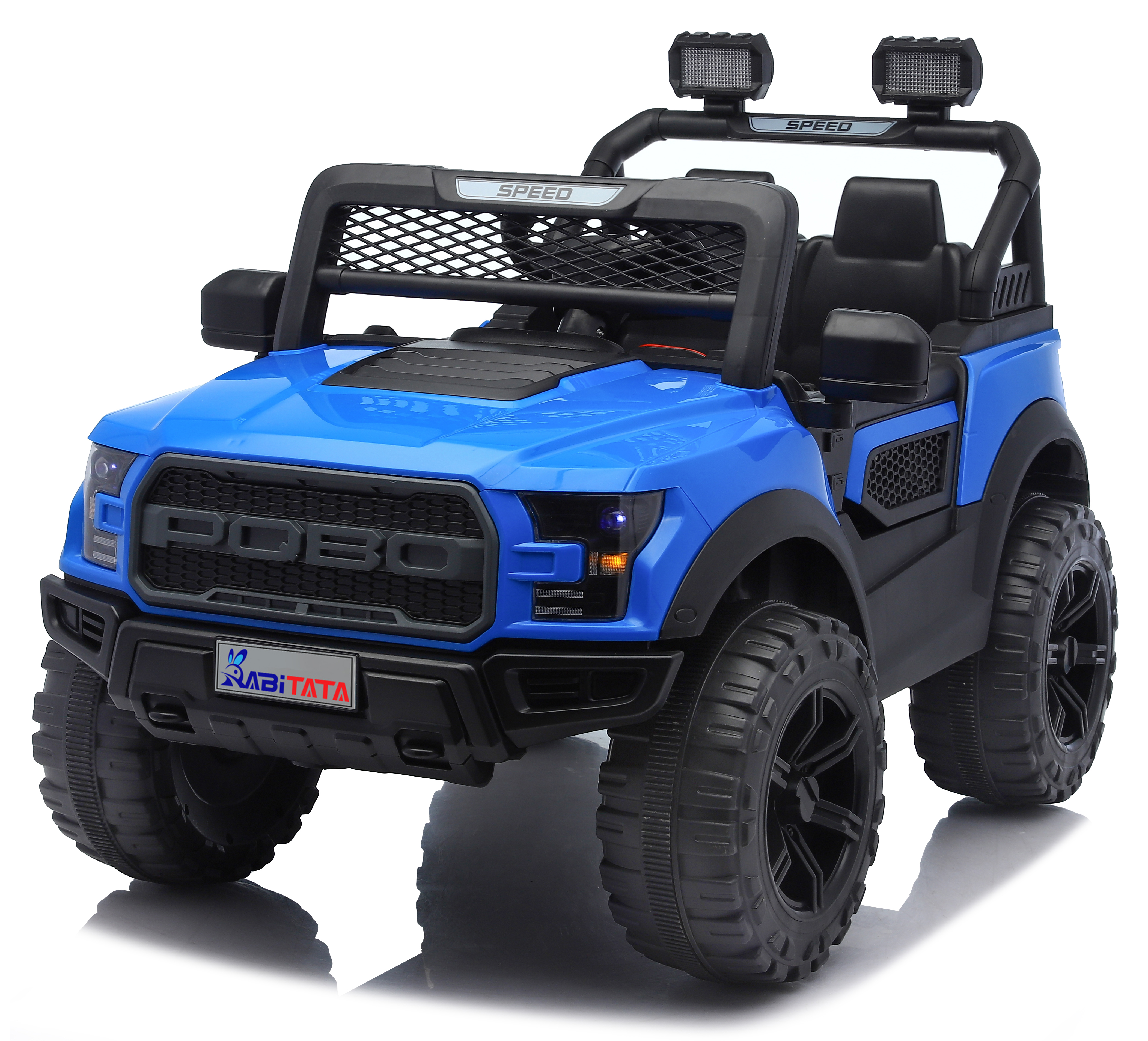 Kids Electric Ride On Car, 12V 2 Motors Off Road Toy Car With 2.4G Remote Control, LED Lights, Music Player, Swing Function, 4 Wheel Shock Absorption For 3-8 Year Old Boys Girls
