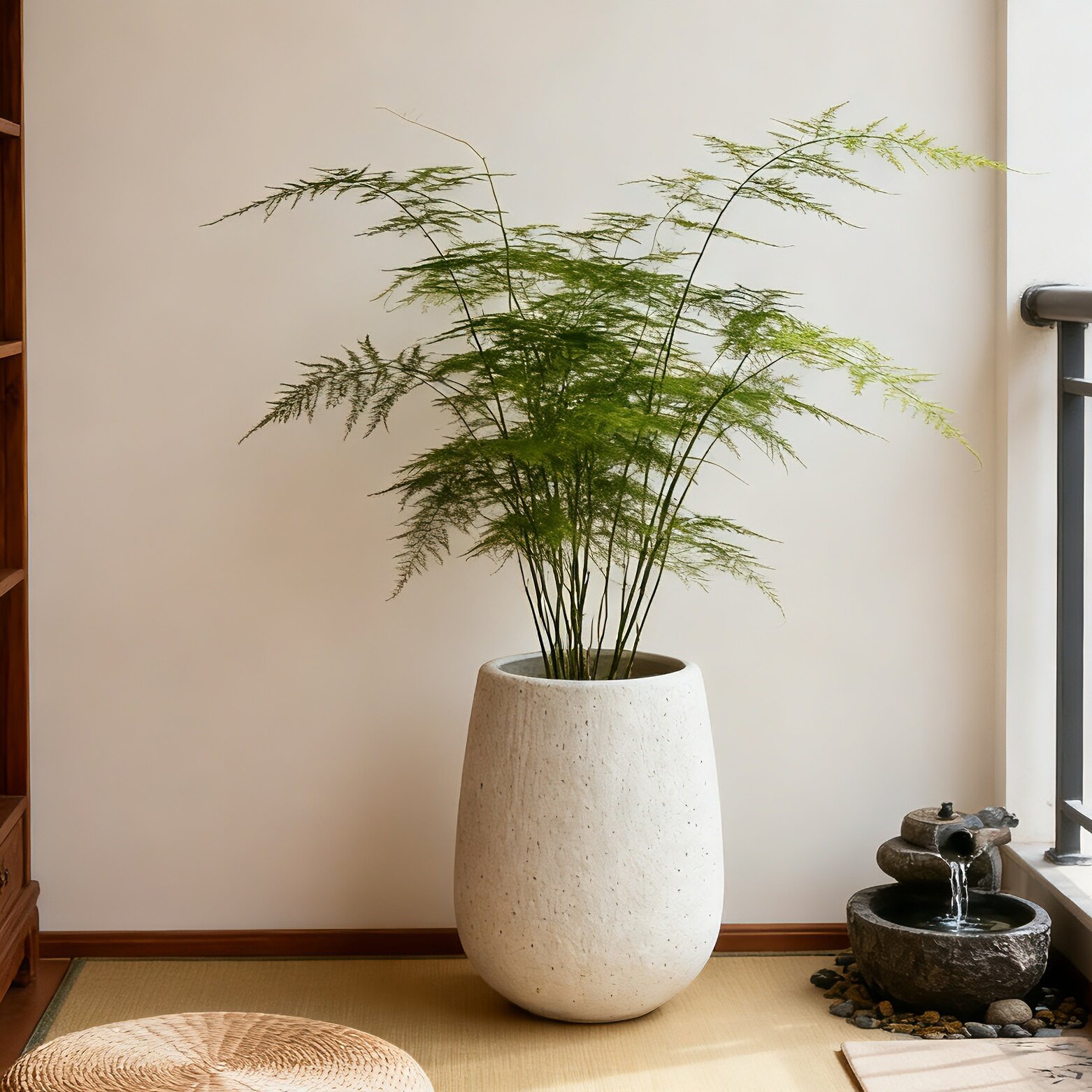 13.38Dia X 16.14 H Dia Large Round Planters For Indoor Plants, Outdoor Planters With Drainage Holes, Magnesium Oxide Plant Pot With Cement Texture Plant Pots Indoor & Outdoor For Home Garden Patio - Image 1