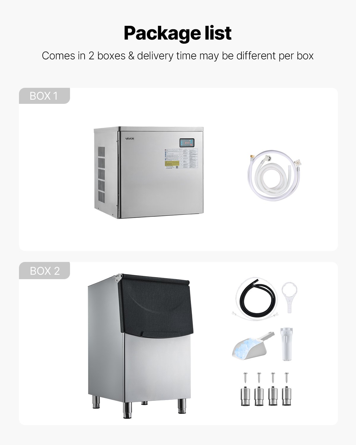 Commercial Ice Maker Machine, 650LBS/24H Ice-Making Machine With 250LBS Stainless Steel Storage Bin, Auto Self-Cleaning Ice Maker With Touchscreen For Bar Cafe Restaurant Business Commercial