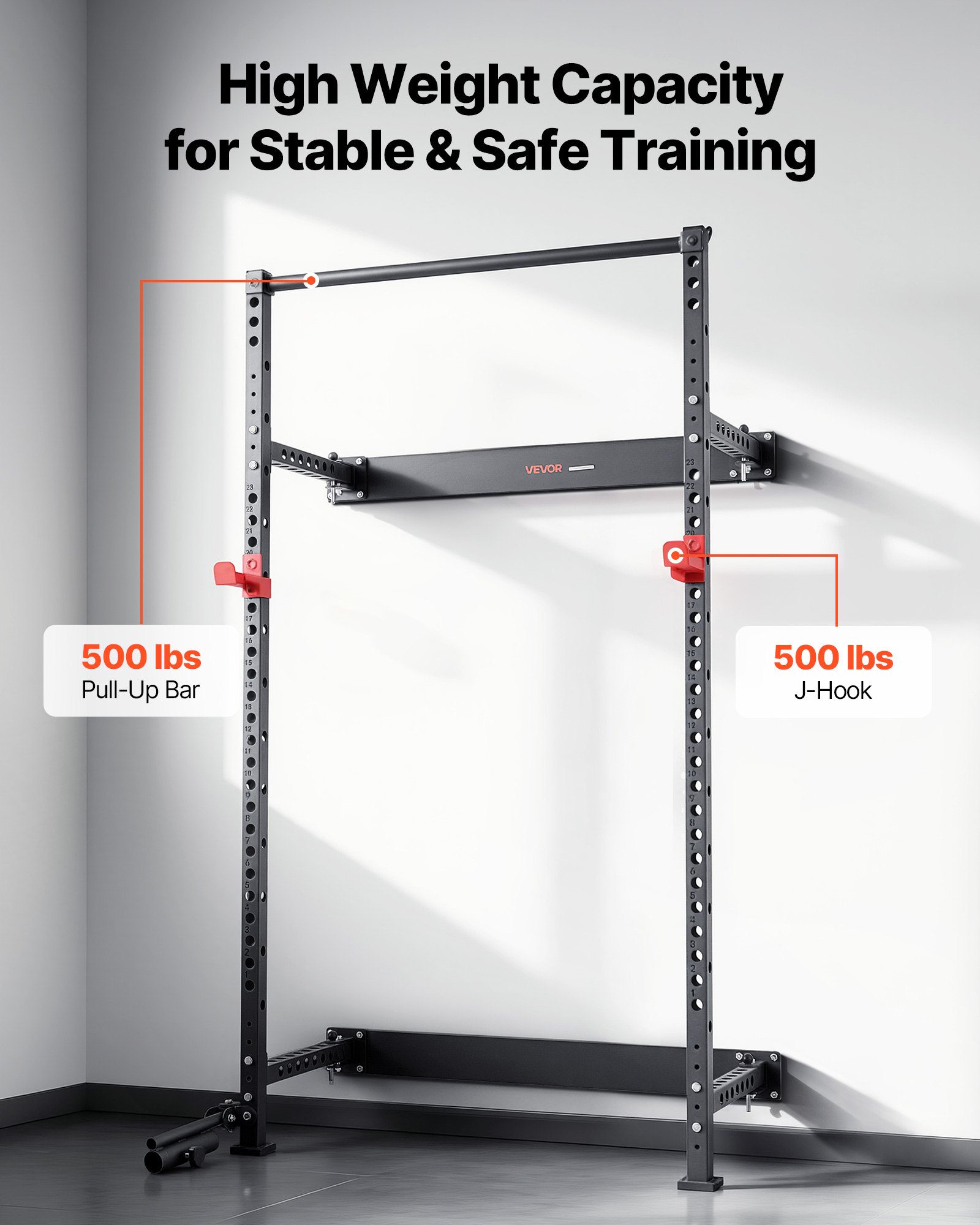 Folding Power Cage β Wall-mounted Power Rack Squat Rack β photo 2