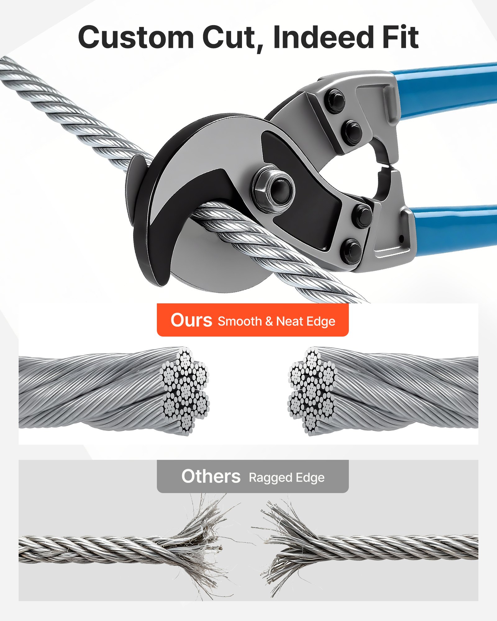 1/4 Inch Wire Rope, 250 Ft Length, Zinc Galvanized Carbon Steel Cable With Gloves, 7000 Lbs Breaking Strength, 7 X 19 Strands Construction, Wire Cable For Deck Railing System, Garden Trellis