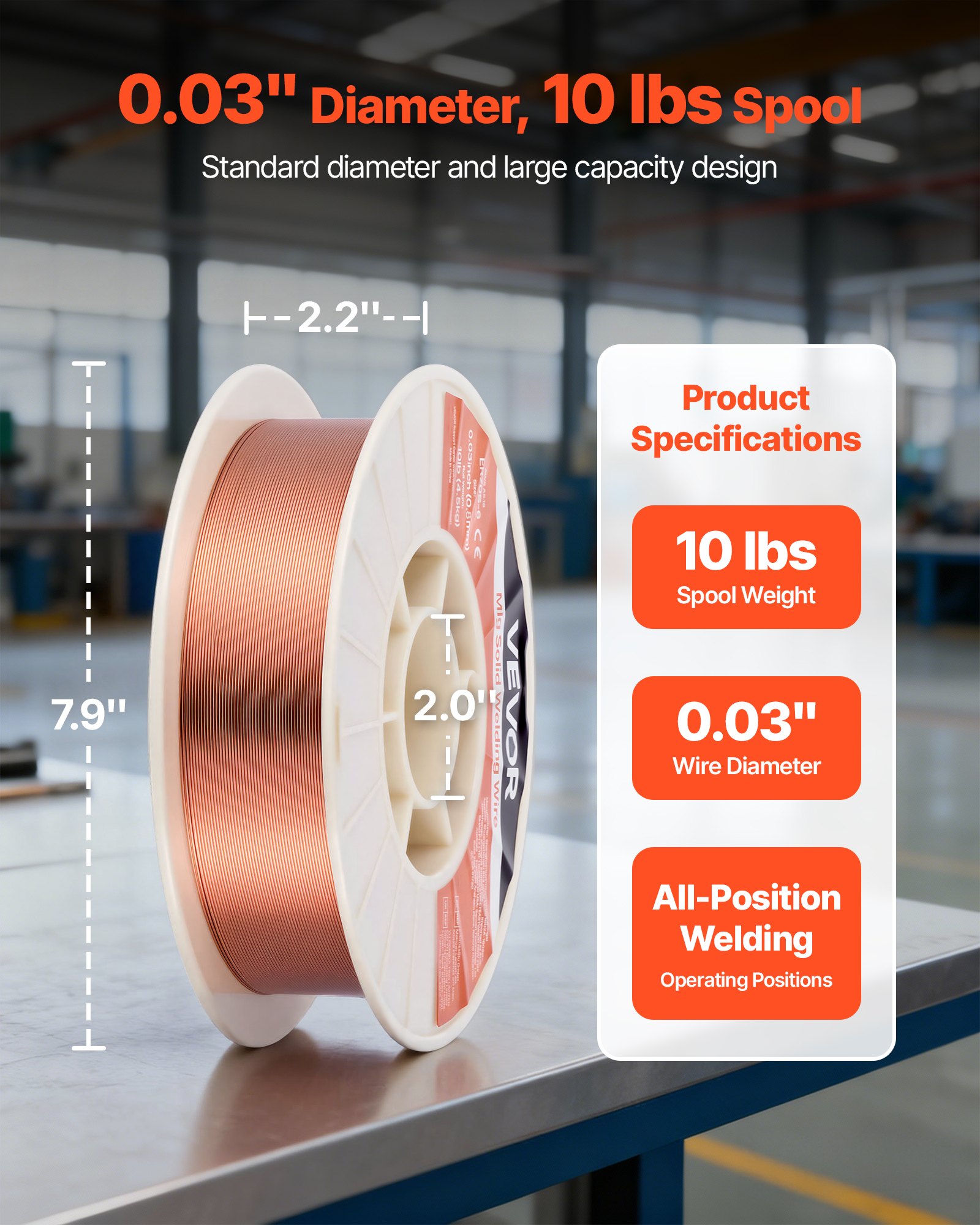Solid MIG Welding Wire, ER70S-6 0.03-inch , Low Spatter Mild Steel Welding Wire With High Deoxidizers For… - 3