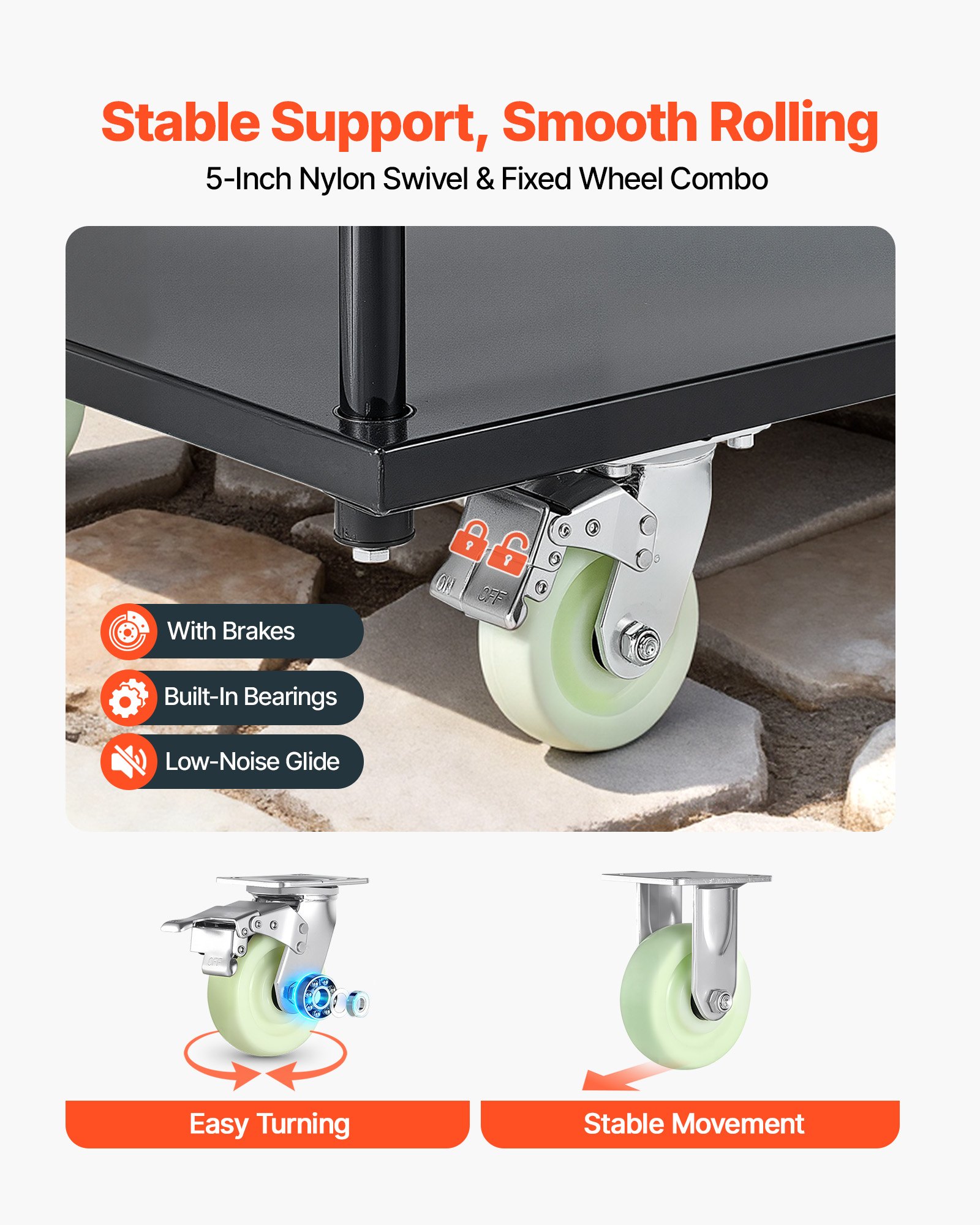 Heavy Duty Platform Truck, 2000 Lbs Capacity, Industrial Steel Flatbed Cart With Swivel Wheels And Handle, Platform Hand Push Truck Dolly, Easy Storage, For Luggage Moving, 48 X 24 X 32.1 In