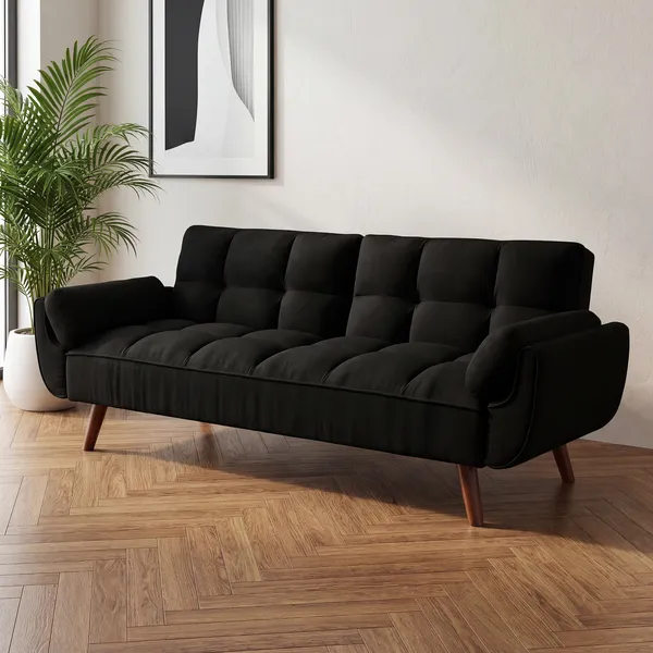 75' Flared Arm Convertible Sleeper Sofa