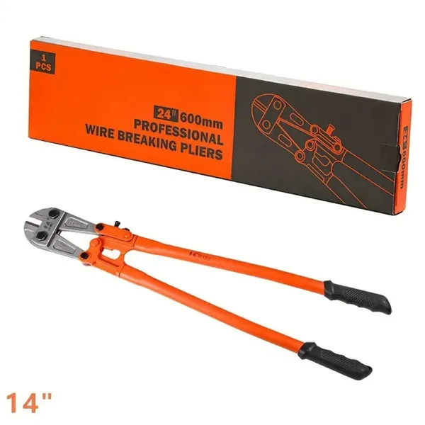 Heavy-Duty Mini Bolt Cutter 12' For Cutting Fence, Steel Wire, Small Chain, Screws, And Rivet, With Soft Grip Rubber Ergonomic Handle Cutters