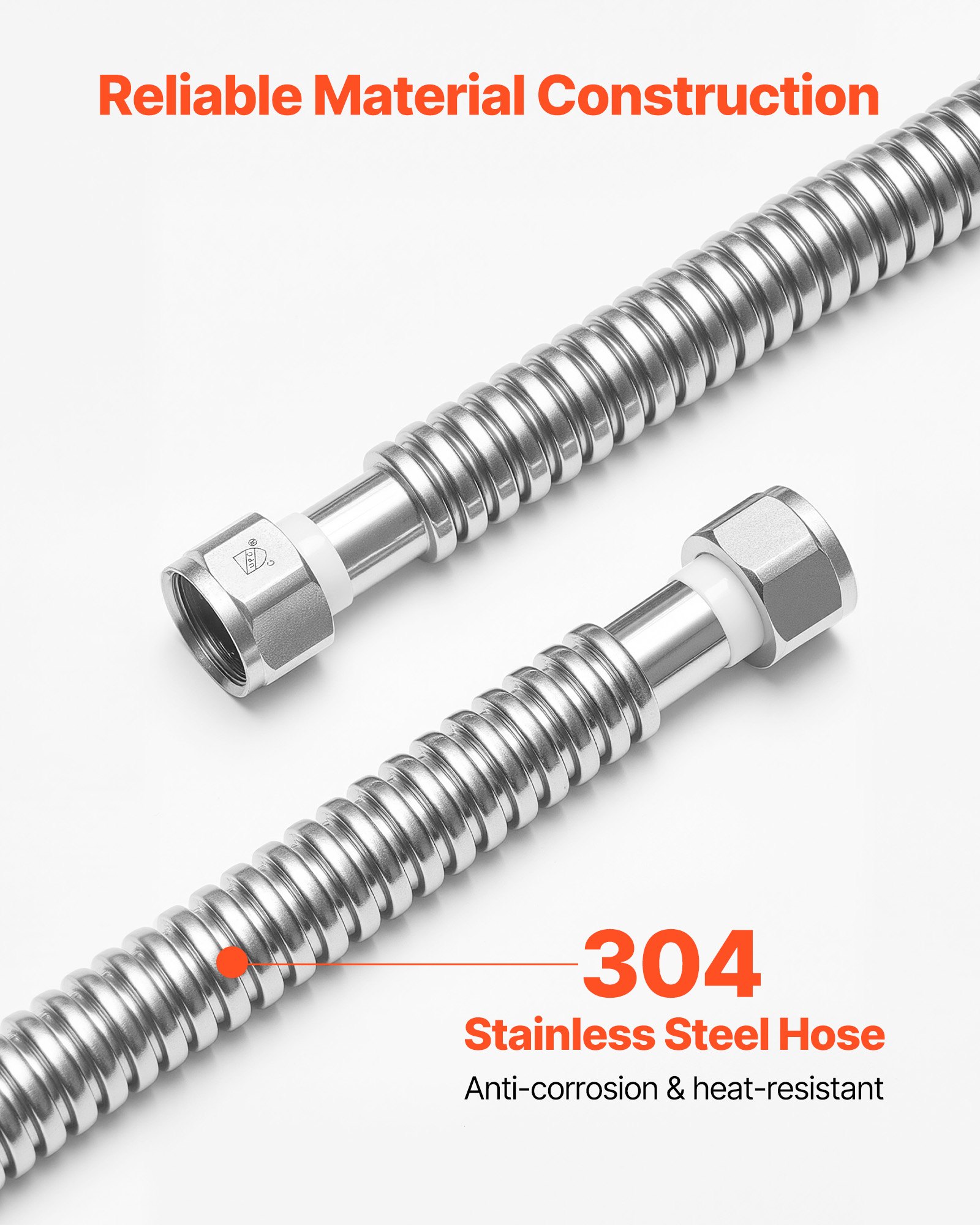 Water Heater Kit, 24 Inch Length Water Heater Flex Connector, Waters Heaters Installation Kit With 3/4" FIP X 3/4" FIP Inlet & Outlet Connection For Bathroom, Kitchen, Laundry Room, Boiler Room