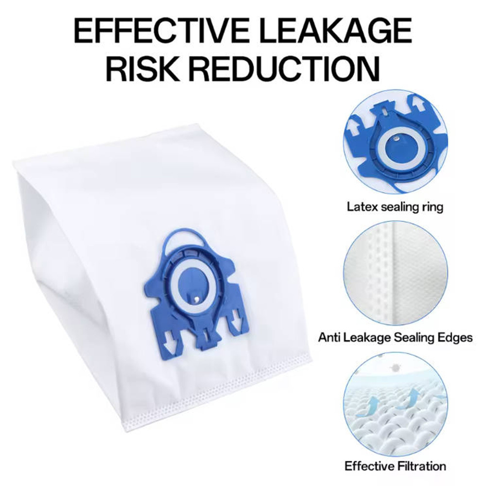 Support pan European shipping--5-Layer Microfiber Vacuum Cleaner Bags Compatible With GN Type Bags, 24pc