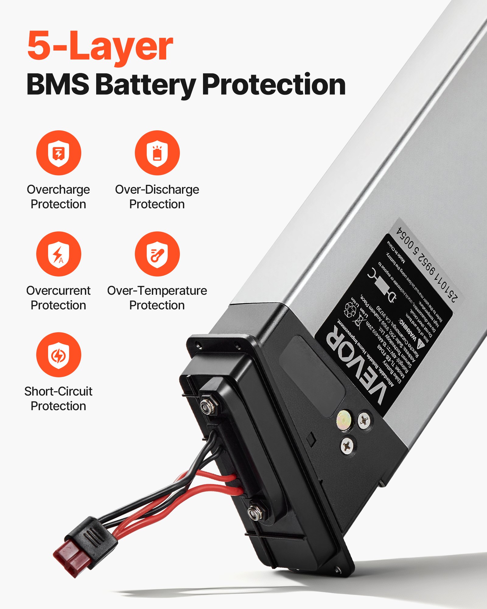 Folding Ebike Battery, 48V 10.4Ah Electric Bike Lithium Battery Pack With BMS... 4