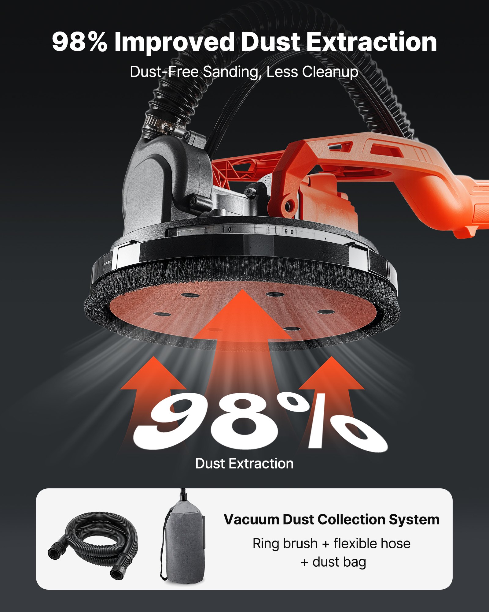 Cordless Drywall Sander — 450W Electric Sander — photo 3