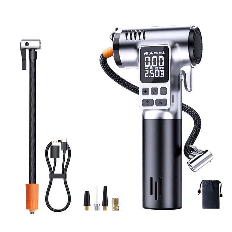 Support pan European shipping--LCD Electric Cordless Air Pump (Battery-Powered)