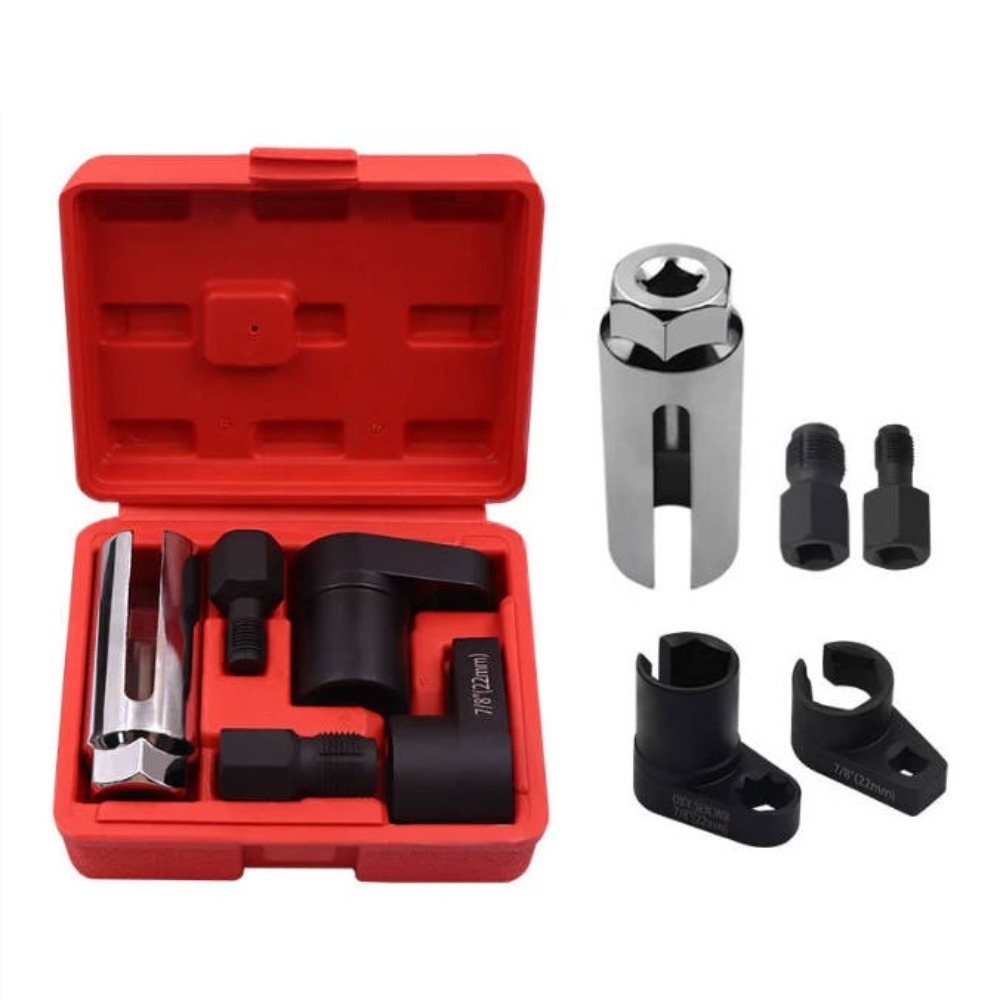 Supporting pan European transportation - a set of 5 oxygen sensors suitable for vehicle oxygen removal and installation universal puller removal tool 3/8 (10mm, 100mm) 1/2 (18.5mm) - Image 1