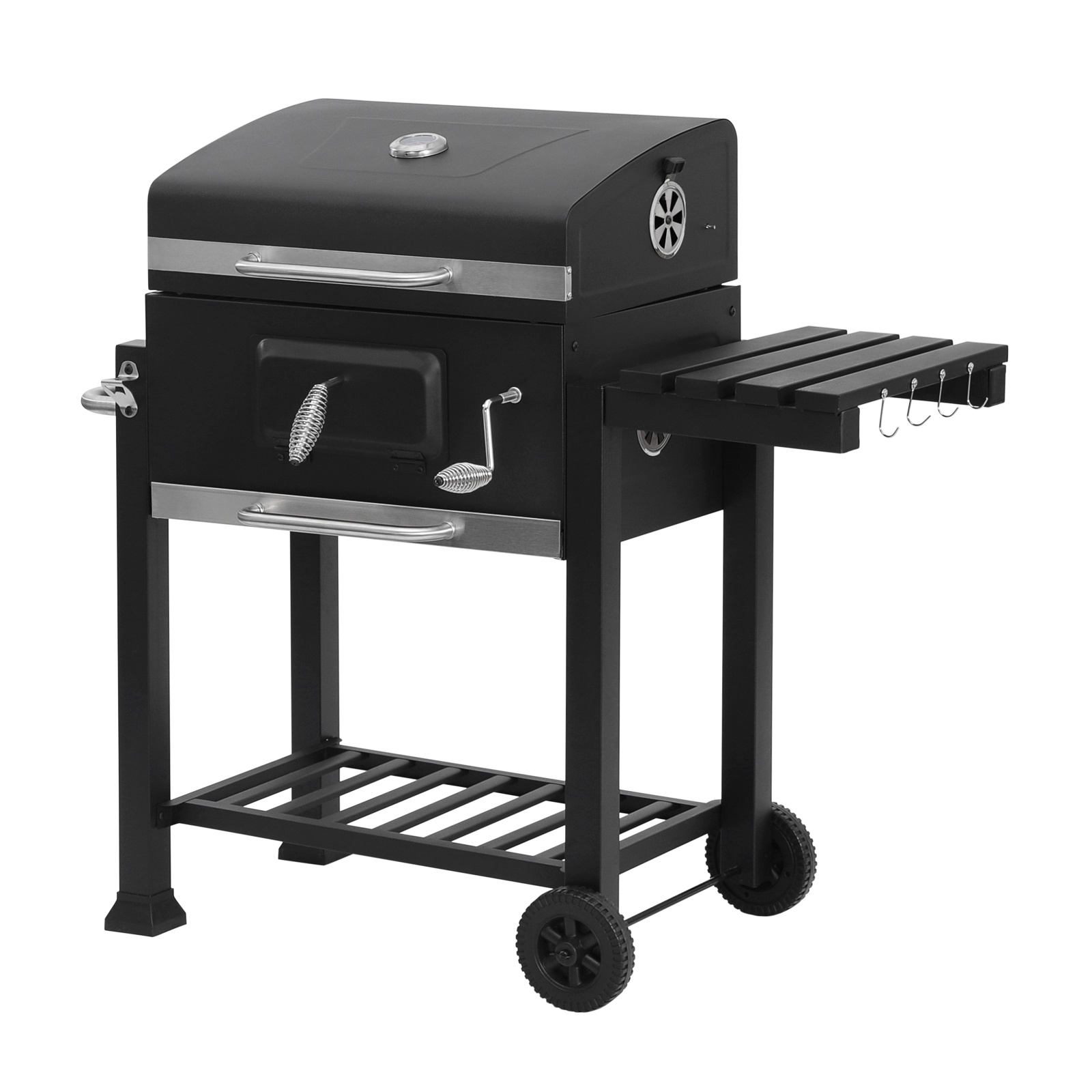 Support pan European shipping--Charcoal Grill - Height-Adjustable Grill With Wheels, Suitable For Garden, Camping, And Picnics