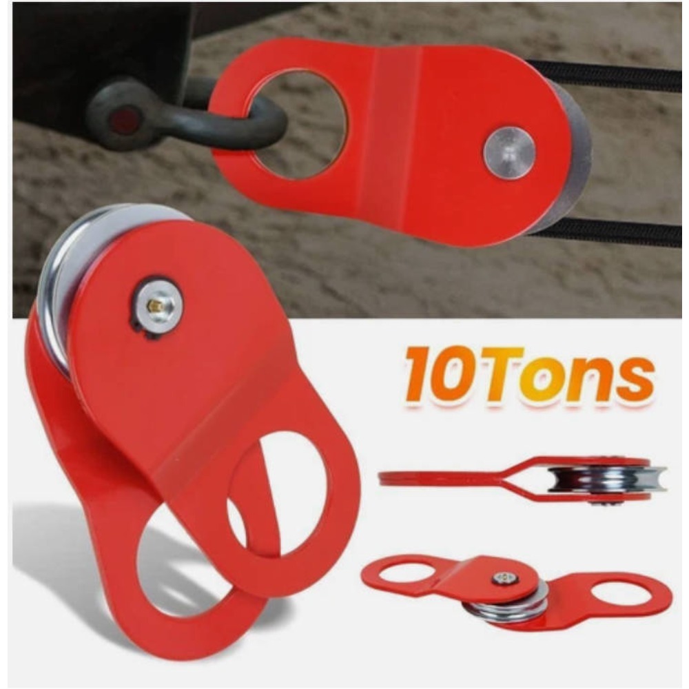 Support pan European shipping--5Pcs 10 Ton Heavy Duty Winch Pully Block - Front-Mounted Towing & Winch With Steel/Synthetic Rope Compatible For Trucks