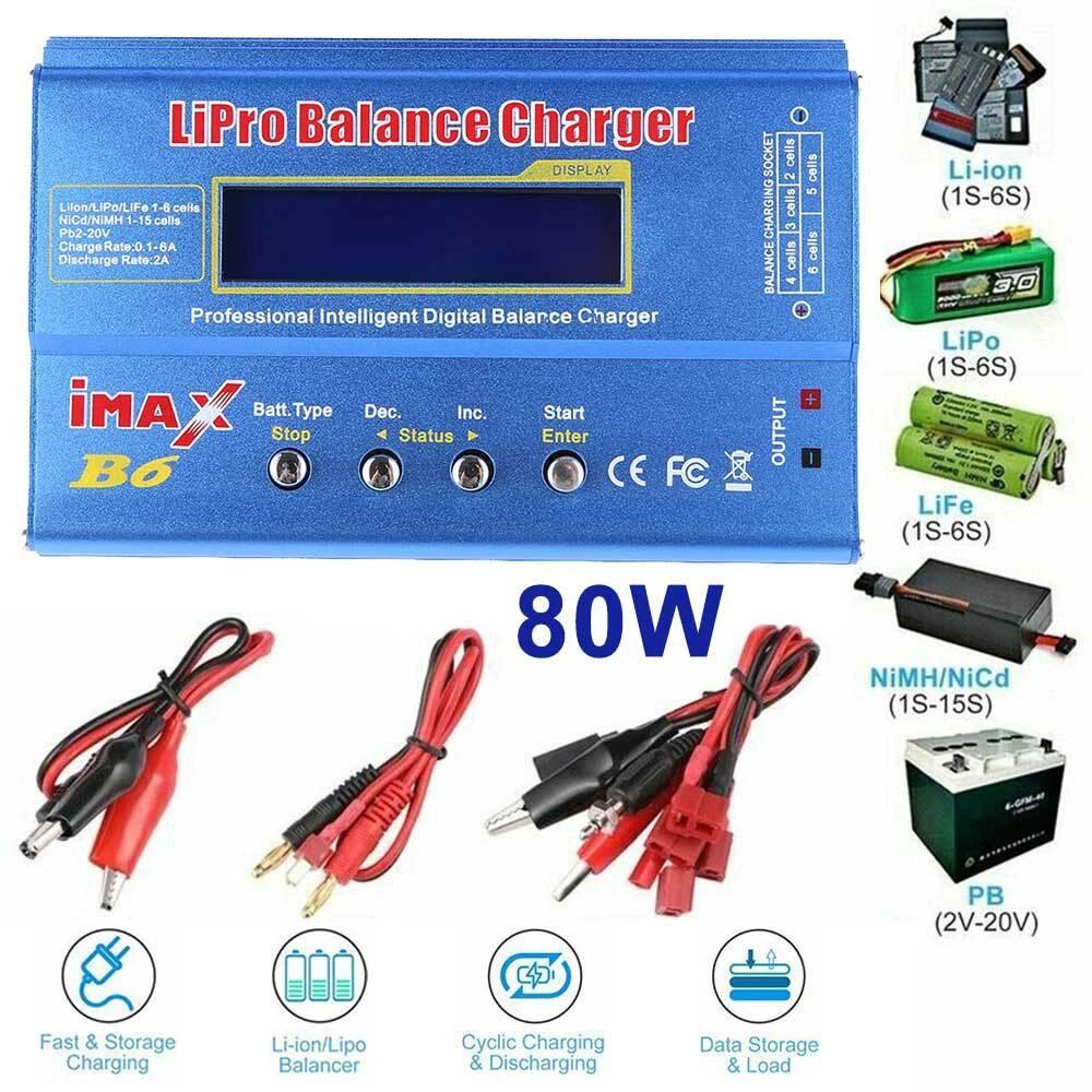 Support pan European shipping--IMAX B6 LCD Screen Digital RC Lipo NiMh Battery Balance Charger