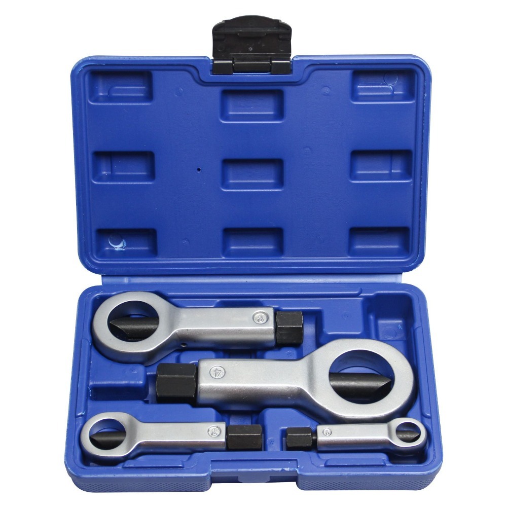 Support pan European shipping--Tools 4pcs Heavy-Duty Nut Splitter Set - Multifunctional Metal Tool For Removing Broken