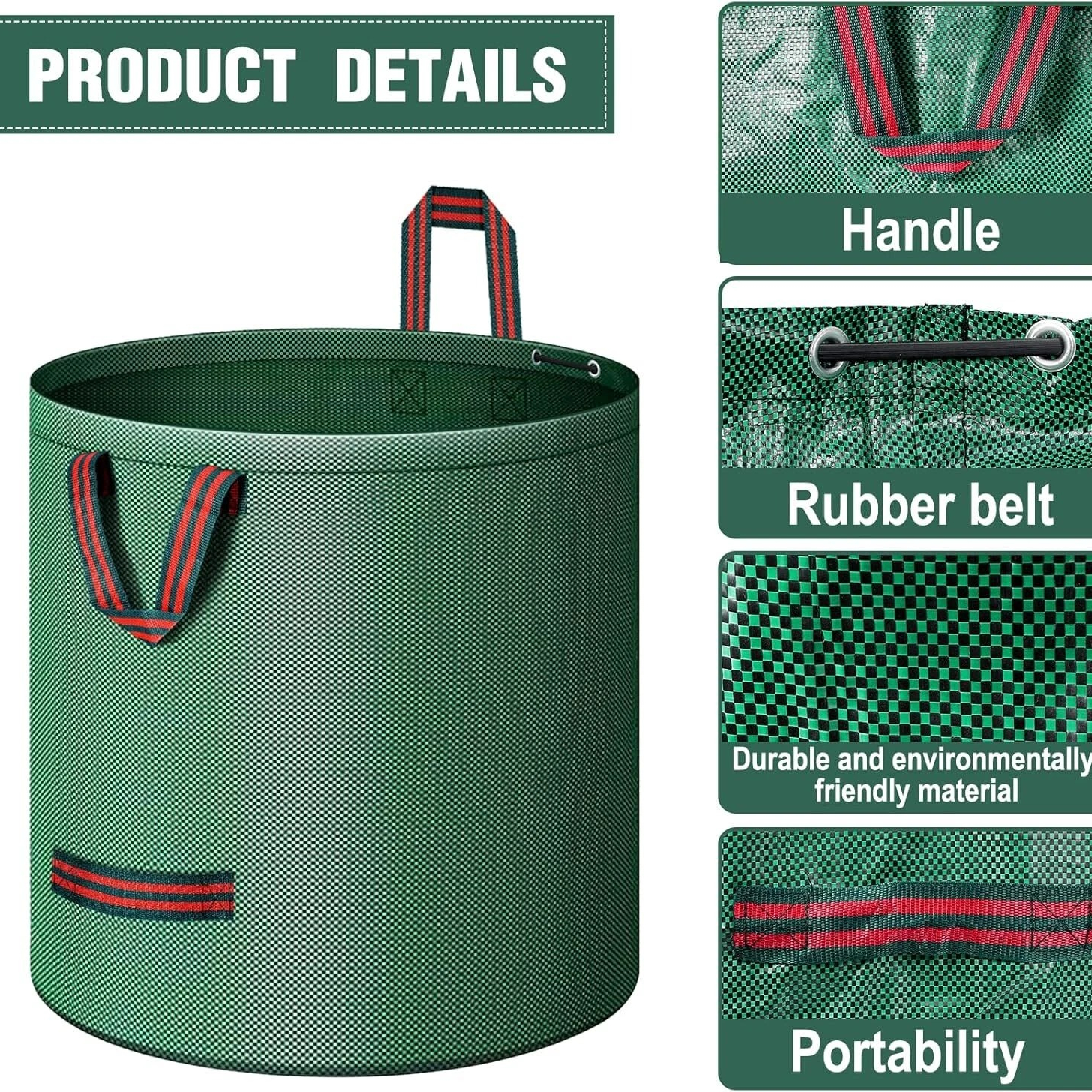 Support pan European shipping--4-Pack XXL Garden Waste Bags 272 L