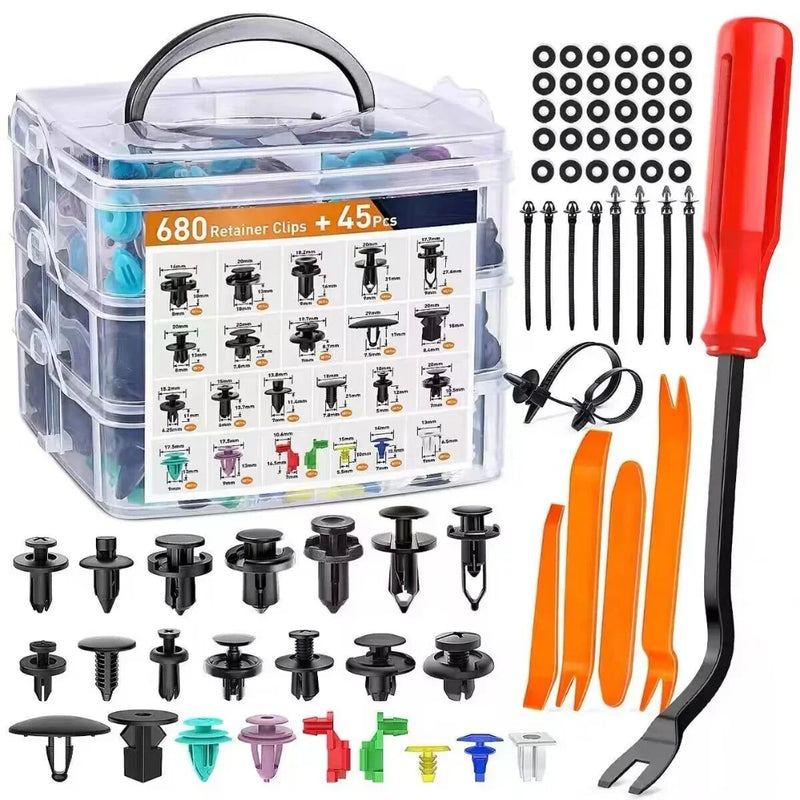 Support pan European shipping--Hot-selling 680pcs Box-packed Snap-on Car Bumpers 680pcs (single Style Set Box)