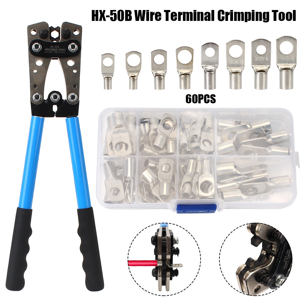 Support pan European shipping--Nose Peephle Copper Terminal SC60PCS+ Pliers Set