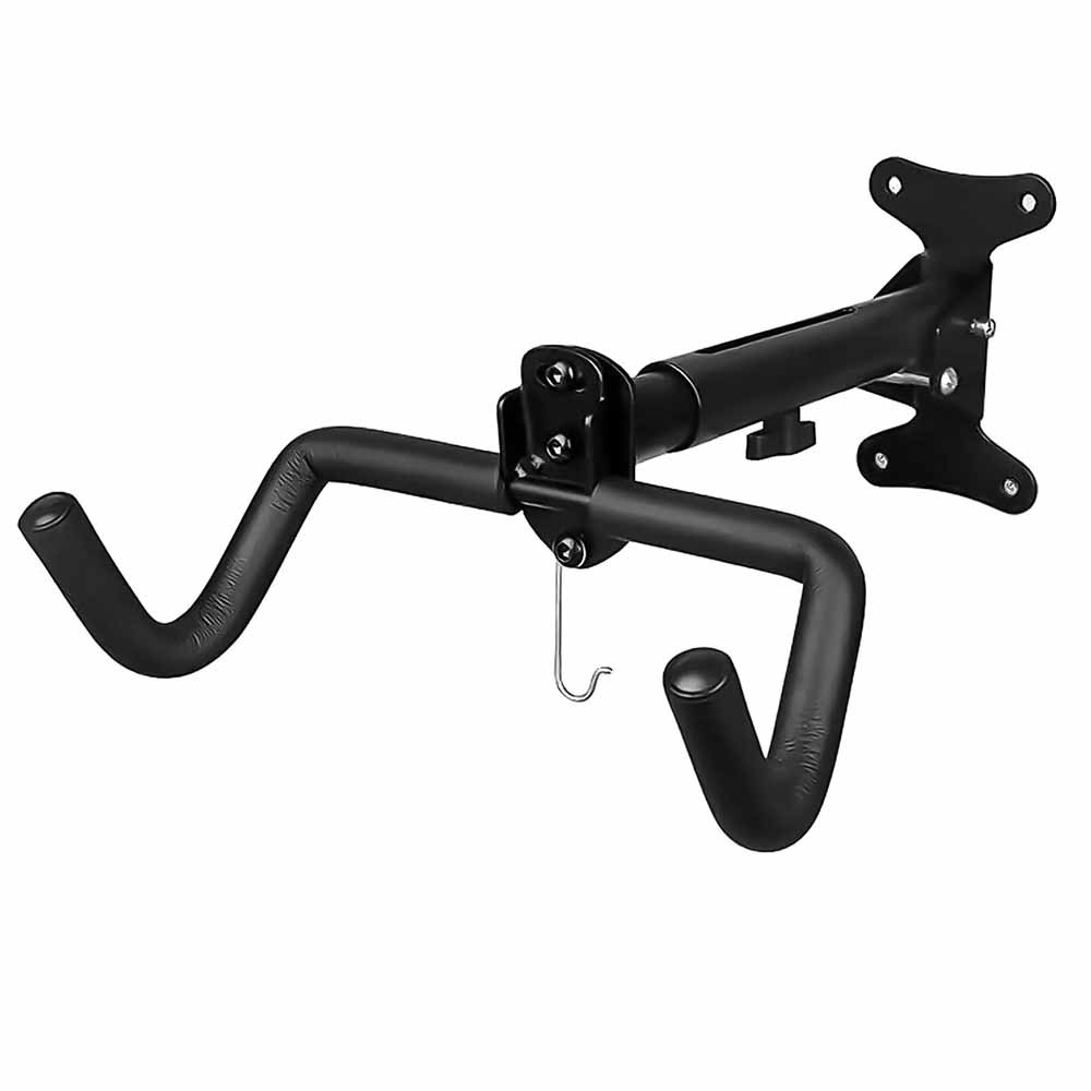 Support pan European shipping--New Bike Wall Storage Hook, Vertical Foldable Bracket, Black, For Garage