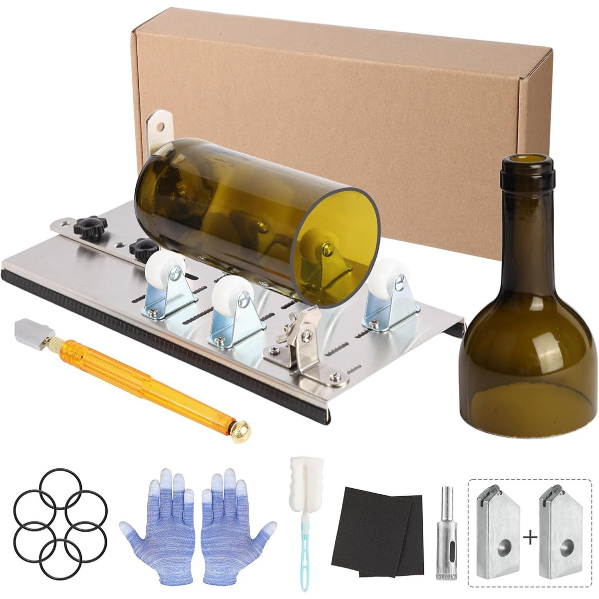 Support pan European shipping--Glass Bottle Cutter Tool Kit, DIY Machine For Cutting Wine, Beer, Liquor, Whiskey, Alcohol, Champagne, Bottle Cutter For Round Bottle