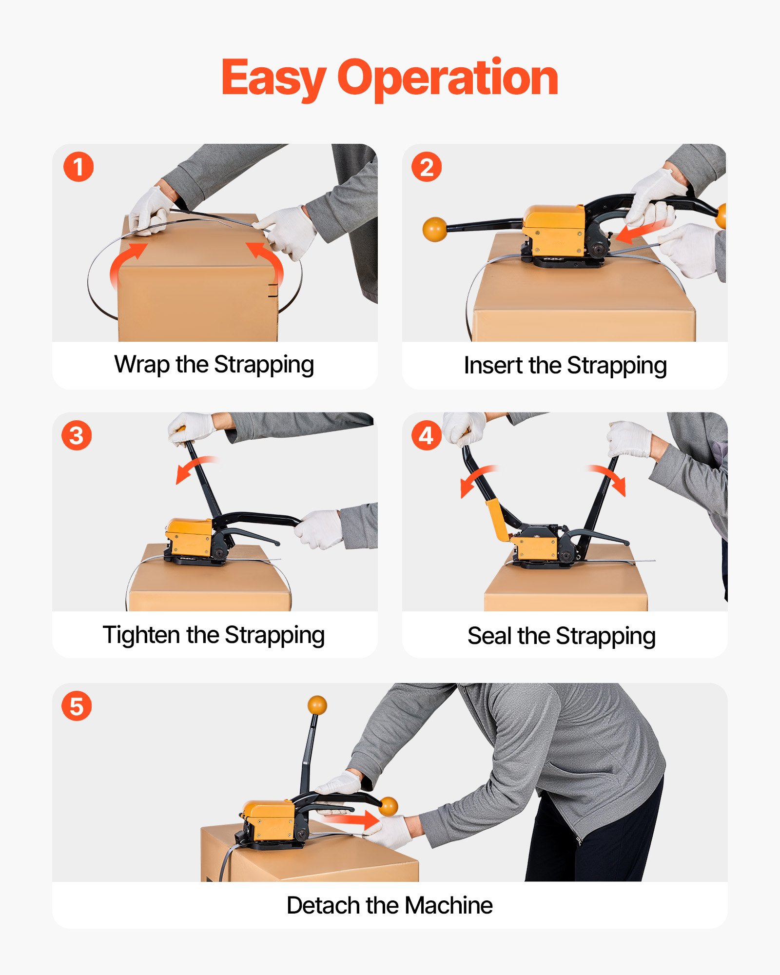 Banding Strapping Kit β Heavy Duty A3 Steel Banding Sealer Tool β photo 3