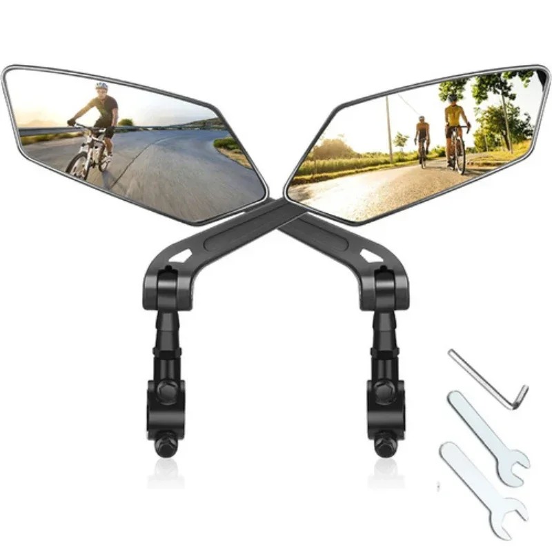 Support pan European shipping--Bicycle Rearview Mirror - Adjustable 360° Rotation : You Can Freely Adjust Up