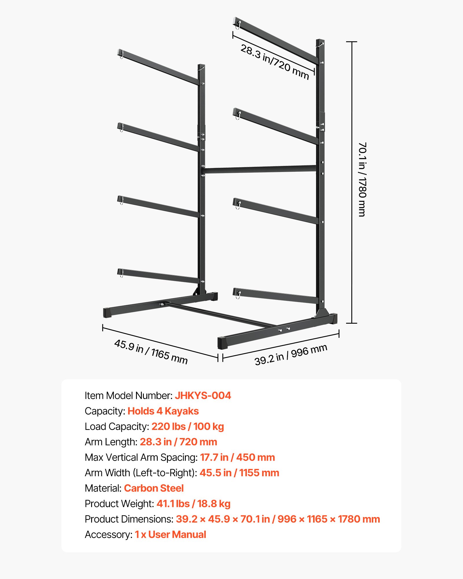 Kayak Storage Rack
