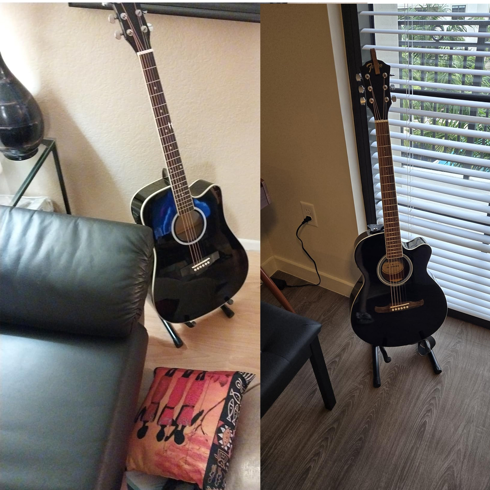 Support pan European shipping--The Fully Folding A-shaped Guitar Stand Can Hold An Electro-acoustic Guitar Stand And A Folk And Classical Guitar Stand