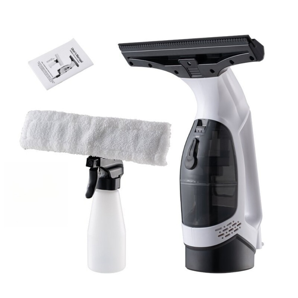 Handheld Window Cleaner - Cordless Vacuum Cleaner - Handheld Vacuum Cordless Kit (Microfibre Cloth & Window Squeegee Vacuum) Cleaning Condensation Double Glazed Glass Window Cleaning