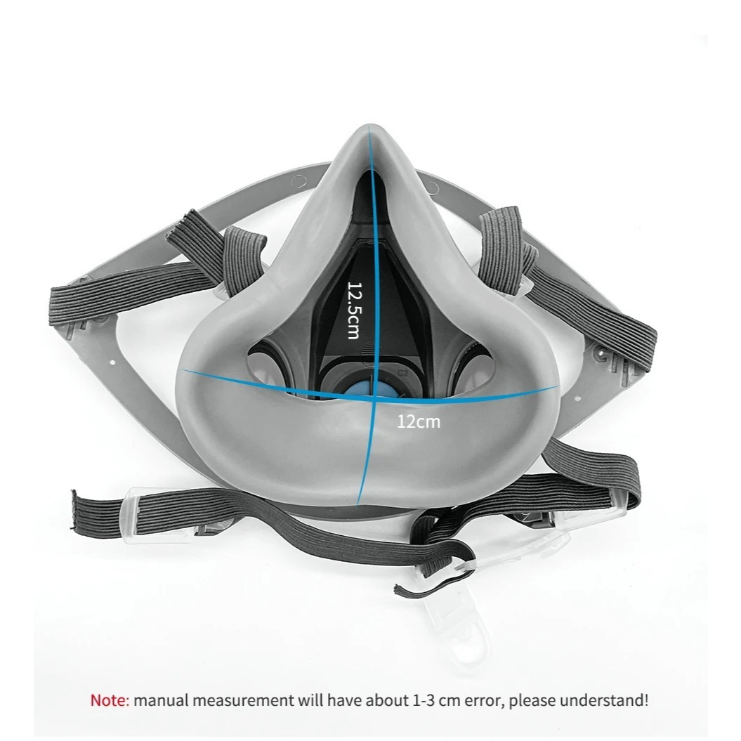 Support pan European shipping-6200 Respirator Mask 7-Piece Set,6200 Anti-Dust Toxic Gas Mask With 8 Filter Pads & Goggles,Reusable Face Cover For Painting, Construction, Woodworking, Industrial Safety