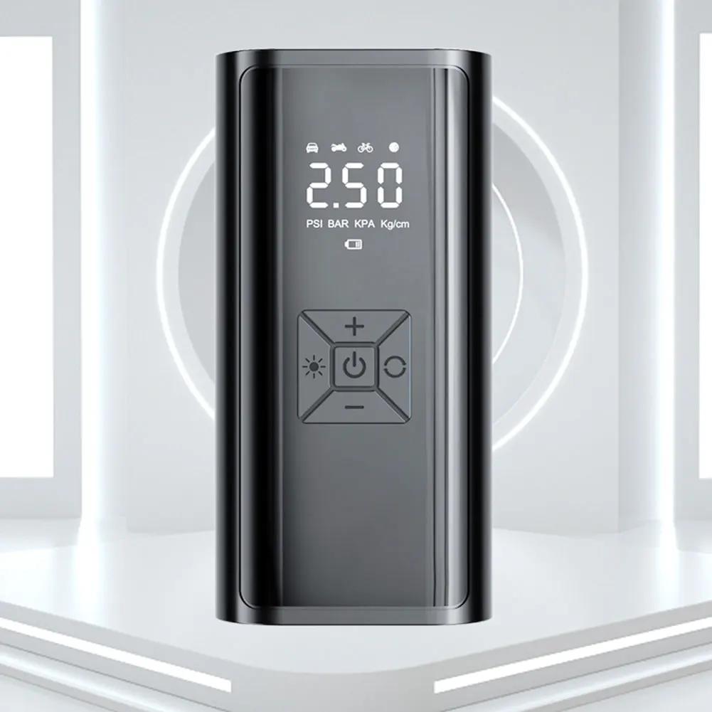 120W Handheld Air Compressor Wireless/Wired Inflatable Pump Portable Air Pump Tire Inflator Digital For Car Bicycle Balls