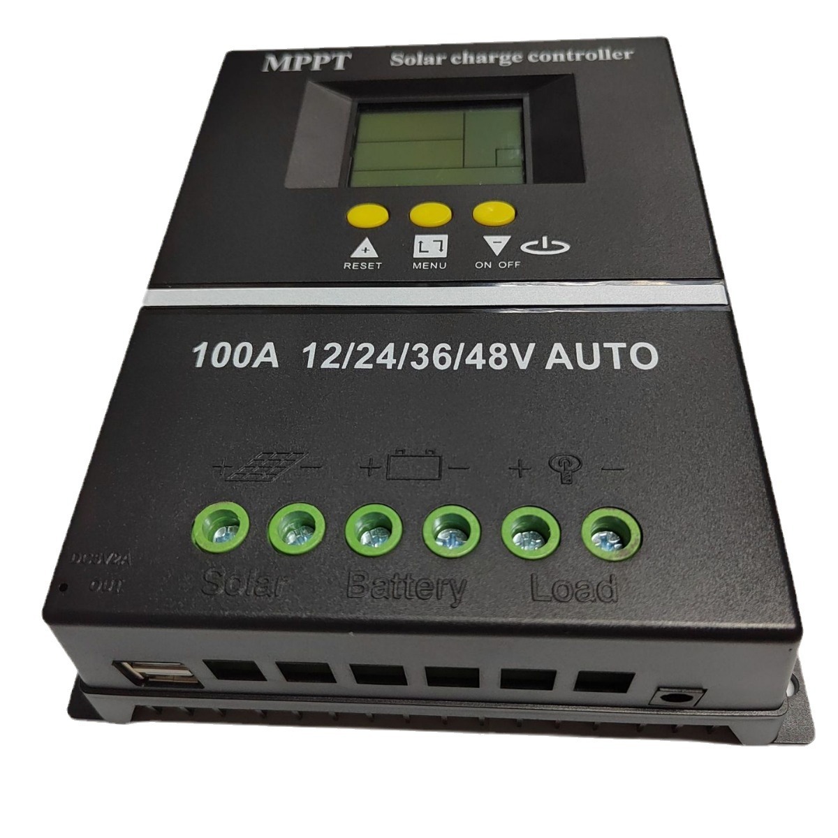 Support pan European shipping--100A MPPT Dual USB Solar Charge Controller 12V 24V 36V 48V Solar Panel Lead Acid Lithium Battery Regulator Stabilizer Charger