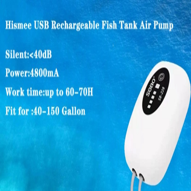 Support pan European shipping--4800 MAh USB-Rechargeable Aquarium Air Pump 5