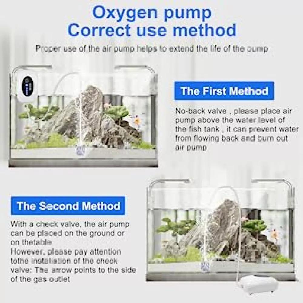 Support pan European shipping--4800 MAh USB-Rechargeable Aquarium Air Pump 4