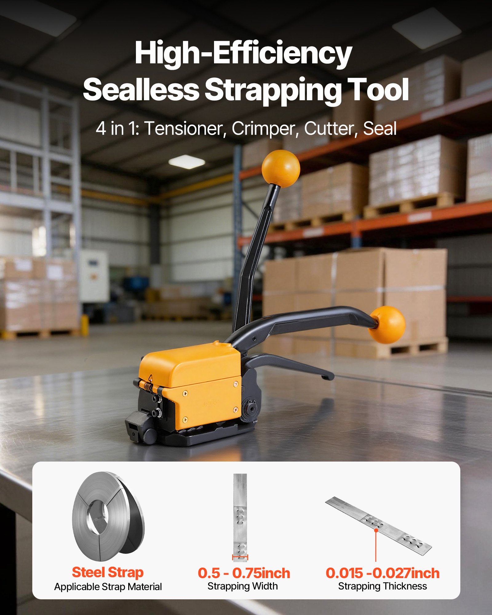 Banding Strapping Kit β Heavy Duty A3 Steel Banding Sealer Tool β photo 4