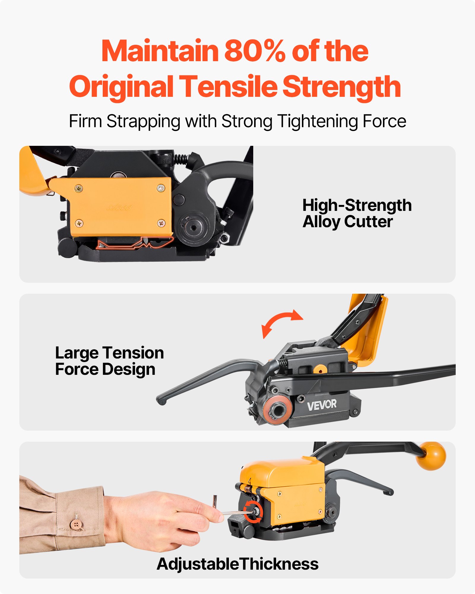 Banding Strapping Kit β Heavy Duty A3 Steel Banding Sealer Tool β photo 5