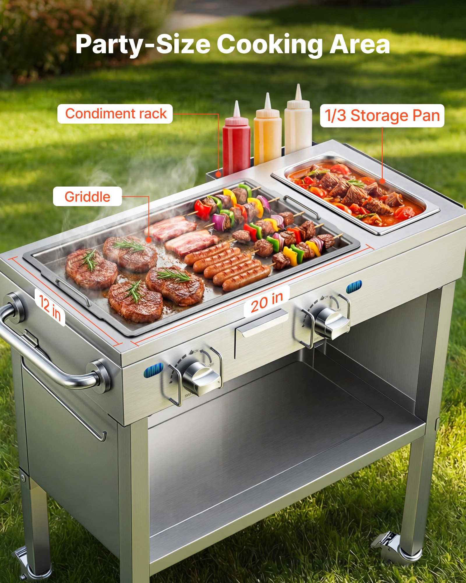 Outdoor Propane Griddle β 2 Burners (11 β photo 3