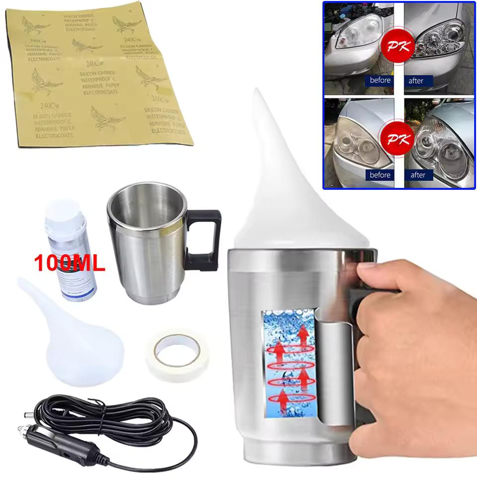 Support pan European shipping--100ML Car Headlight Polishing Kit Headlight Restoration Liquid Polymer Headlamp Renovation Repair Clean Kit Automobile Tool