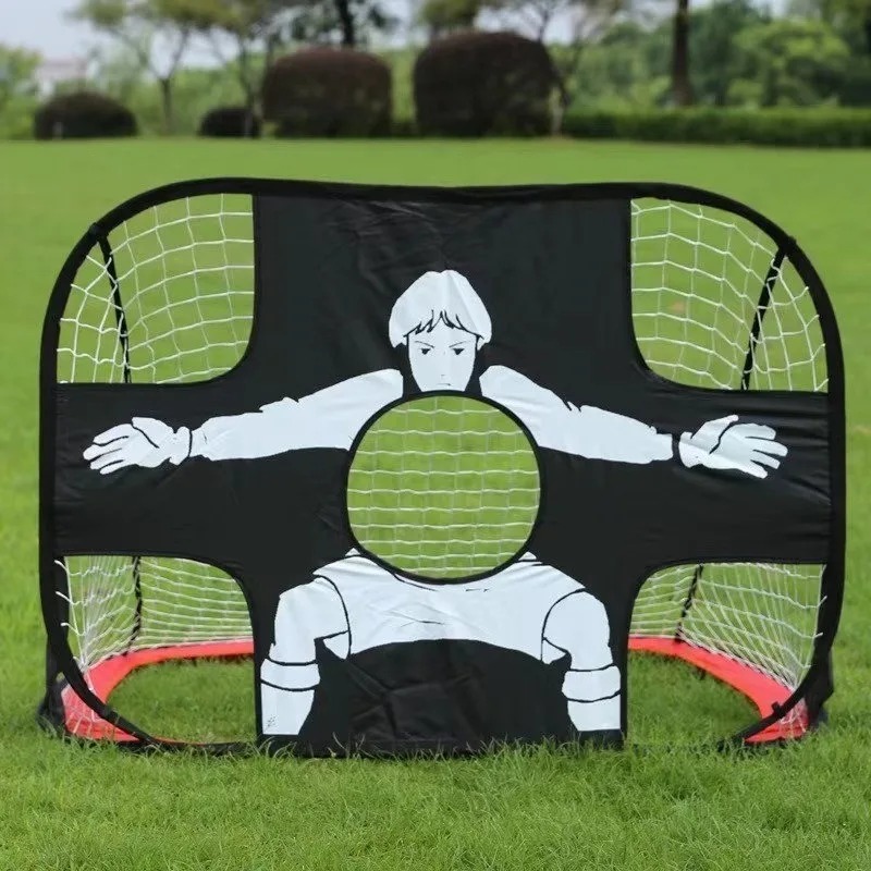 Support pan European shipping--Pop-Up Foldable Football Goal – Nylon Mini Net For Adults & Youth, Outdoor Sports-Perfect Christmas Gift