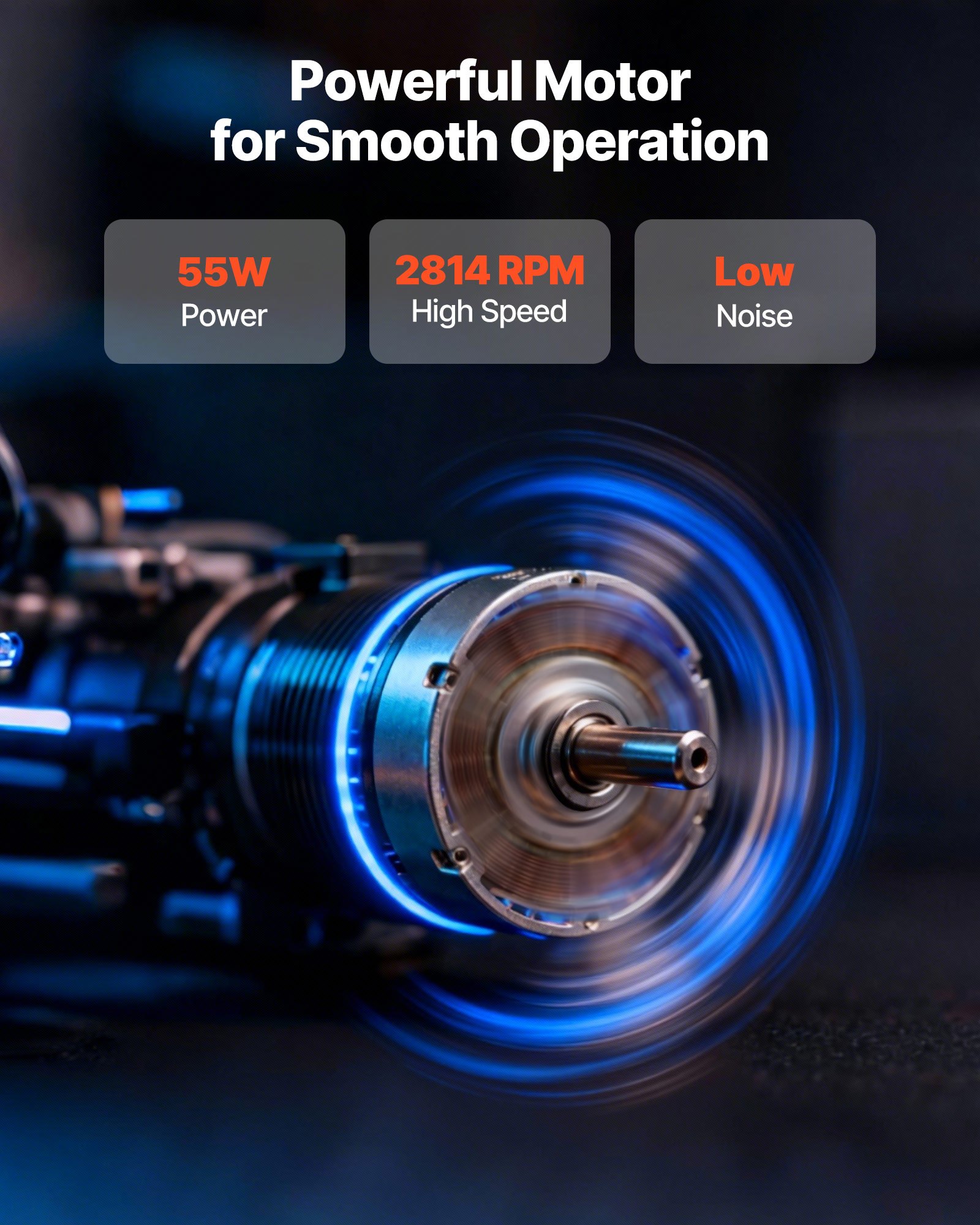 8 Inch Exhaust Fan, 576 CFM High Velocity Wall Mount Vent Fan With On/Off Control, Low Consumption, Portable Ventilation Extractor For Attic,Garage,Basement,Workshop,Kitchen, Chicken Coop,Black