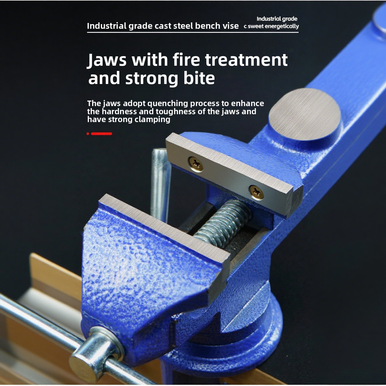 Support pan European shipping--Bench Vise Worktable Precision Bench Vise Fixture Small Household Table Vise, Industrial-grade Heavy-duty Table Vise 70 Type - Industrial-grade Table Vise Blue