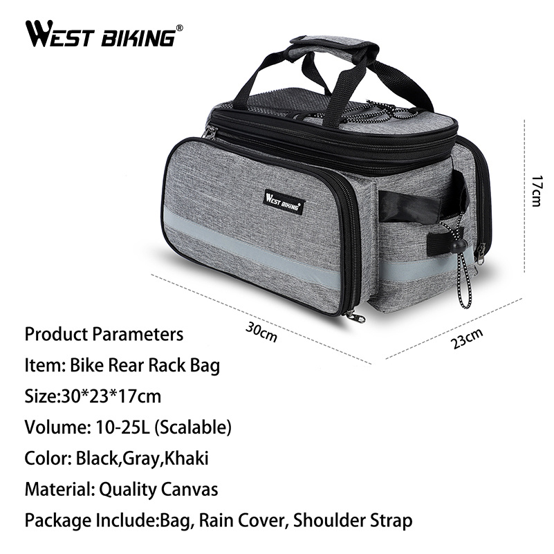 Support pan European shipping--WEST BIKING Bicycle Bags Large Capacity Cycling... 2