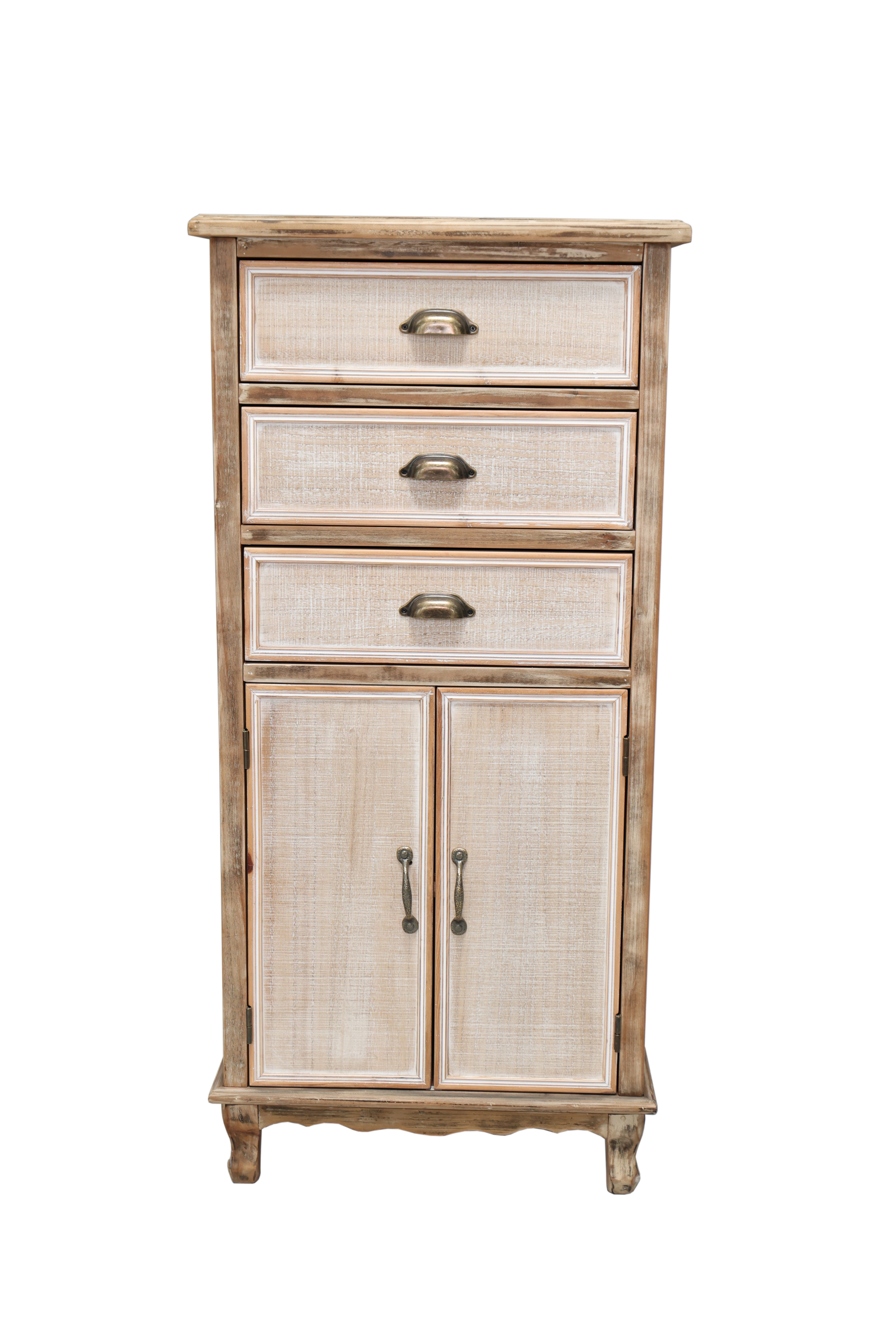 Wooden Storage Cabinet with Drawers