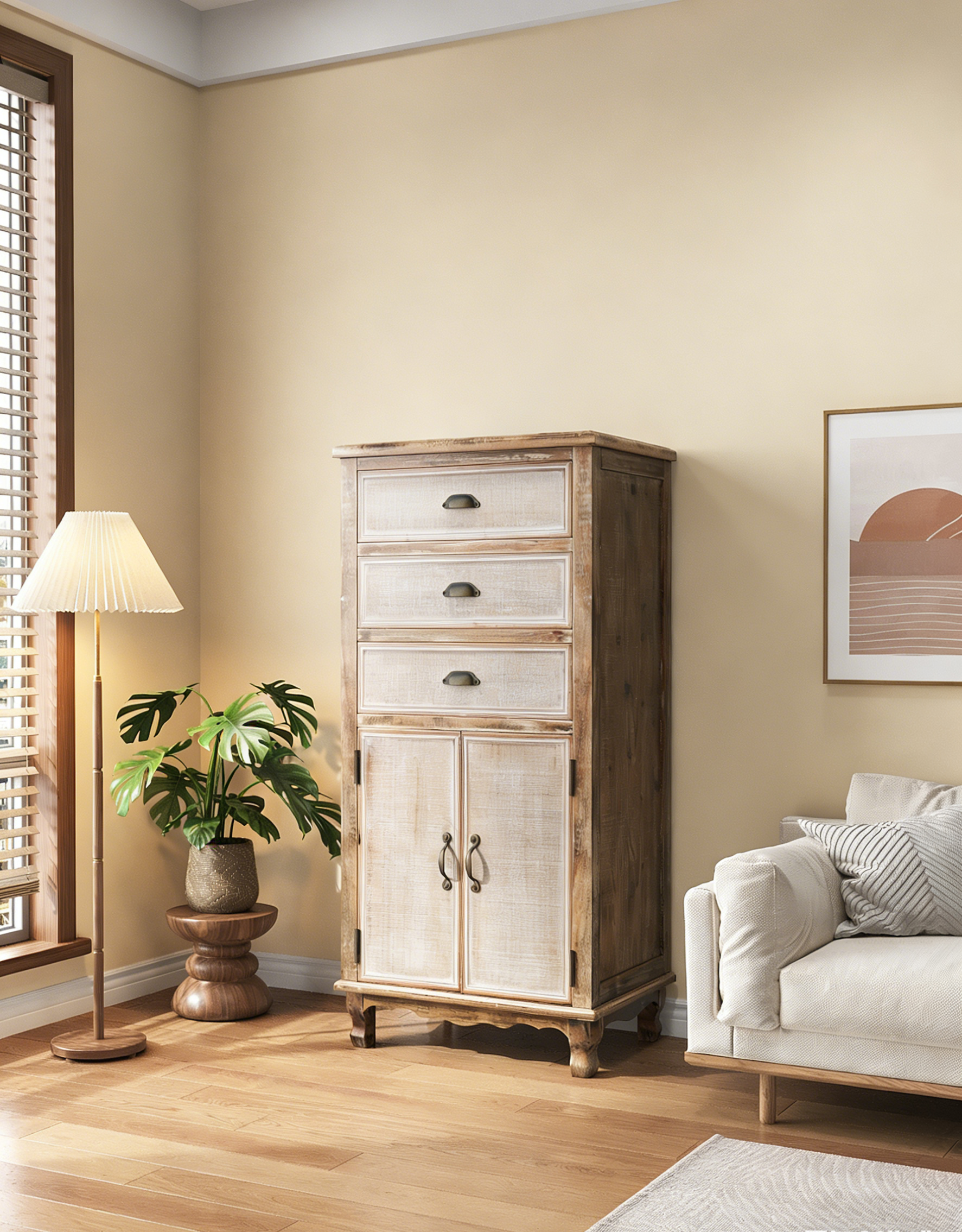 Wooden Storage Cabinet with Drawers, picture 4 of 4