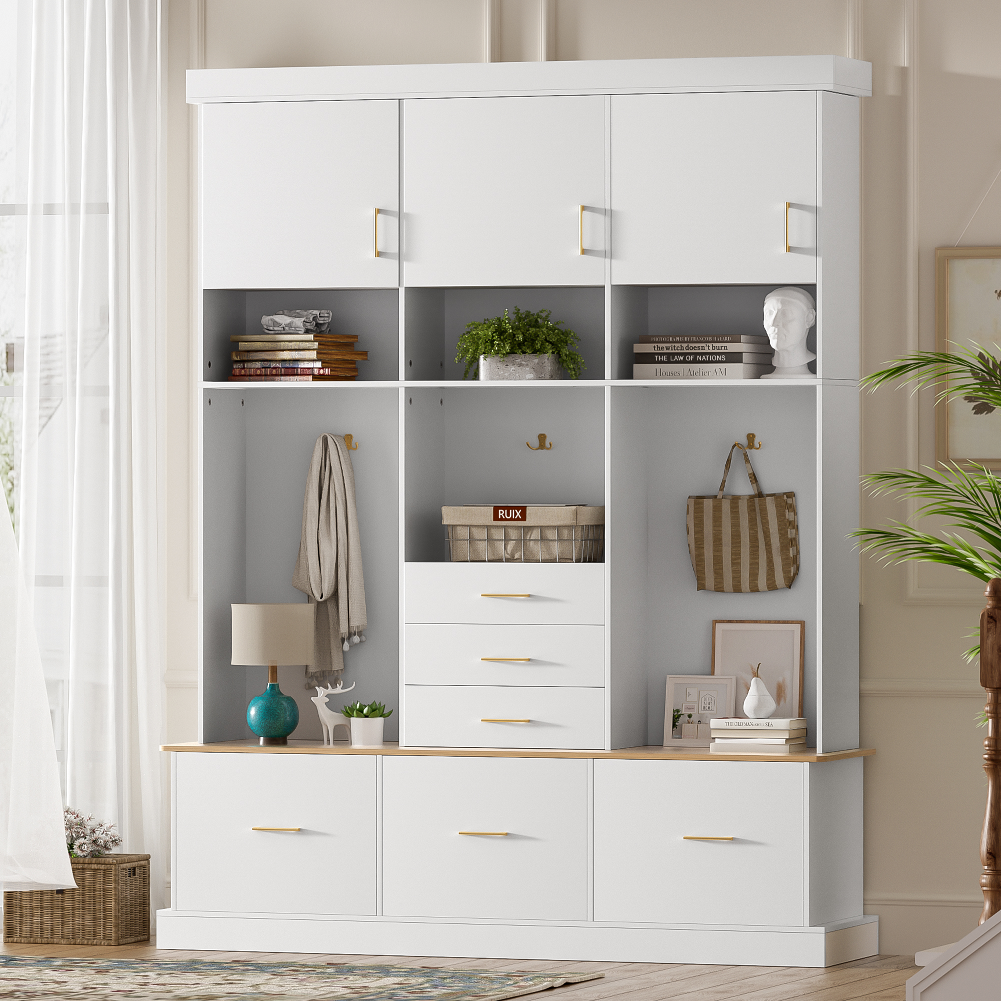 Hall Tree with Bench and Storage