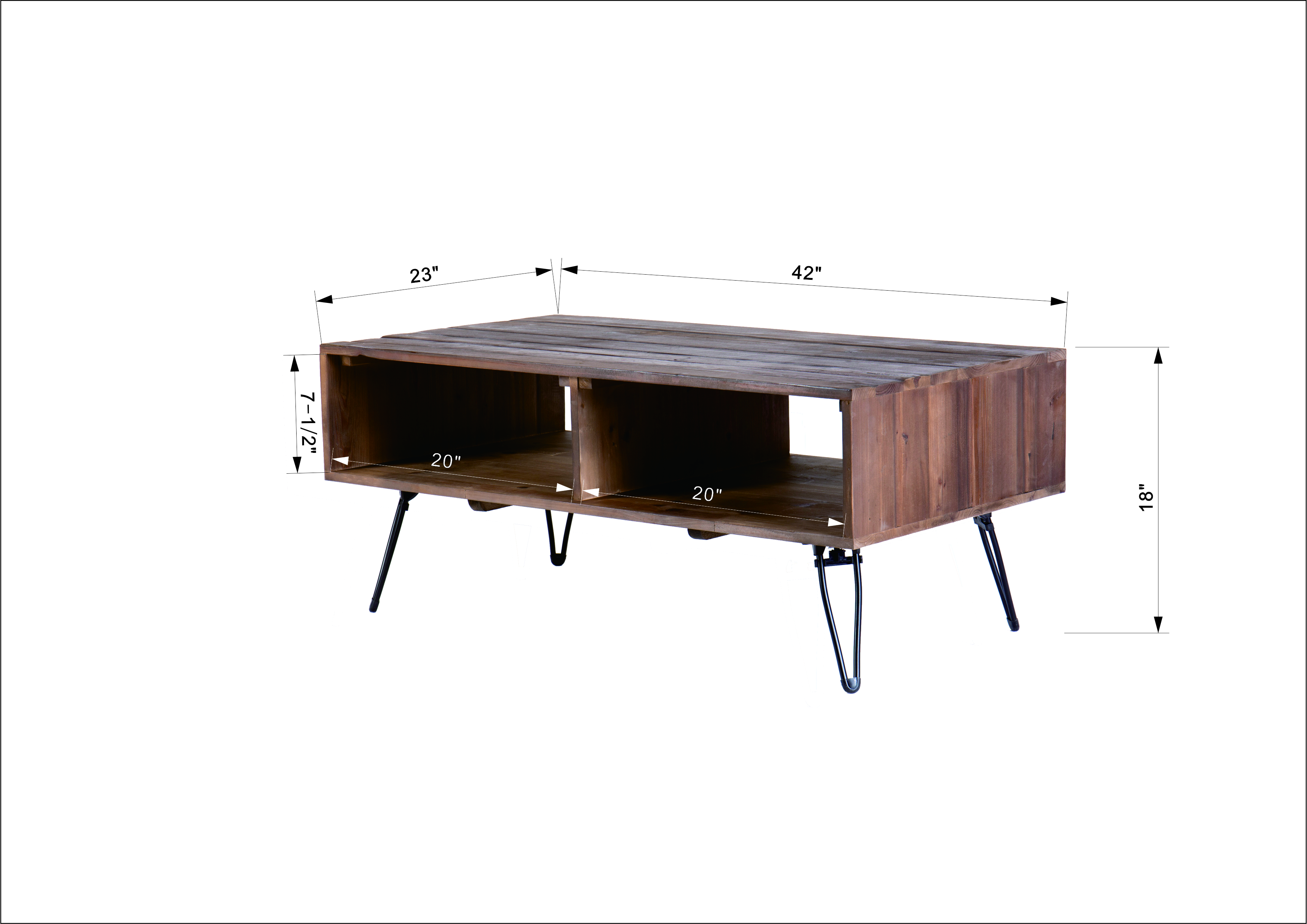 Reclaimed Wood Cocktail Table, picture 4 of 4