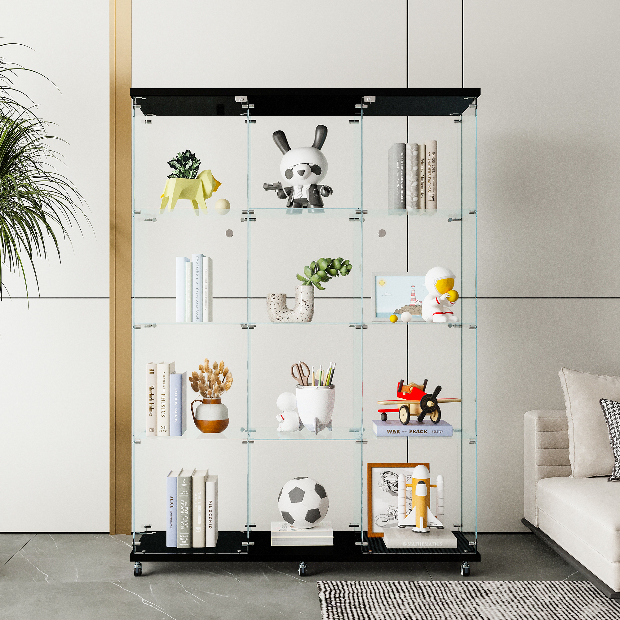 Glass Display Cabinet with Shelves, picture 3 of 4