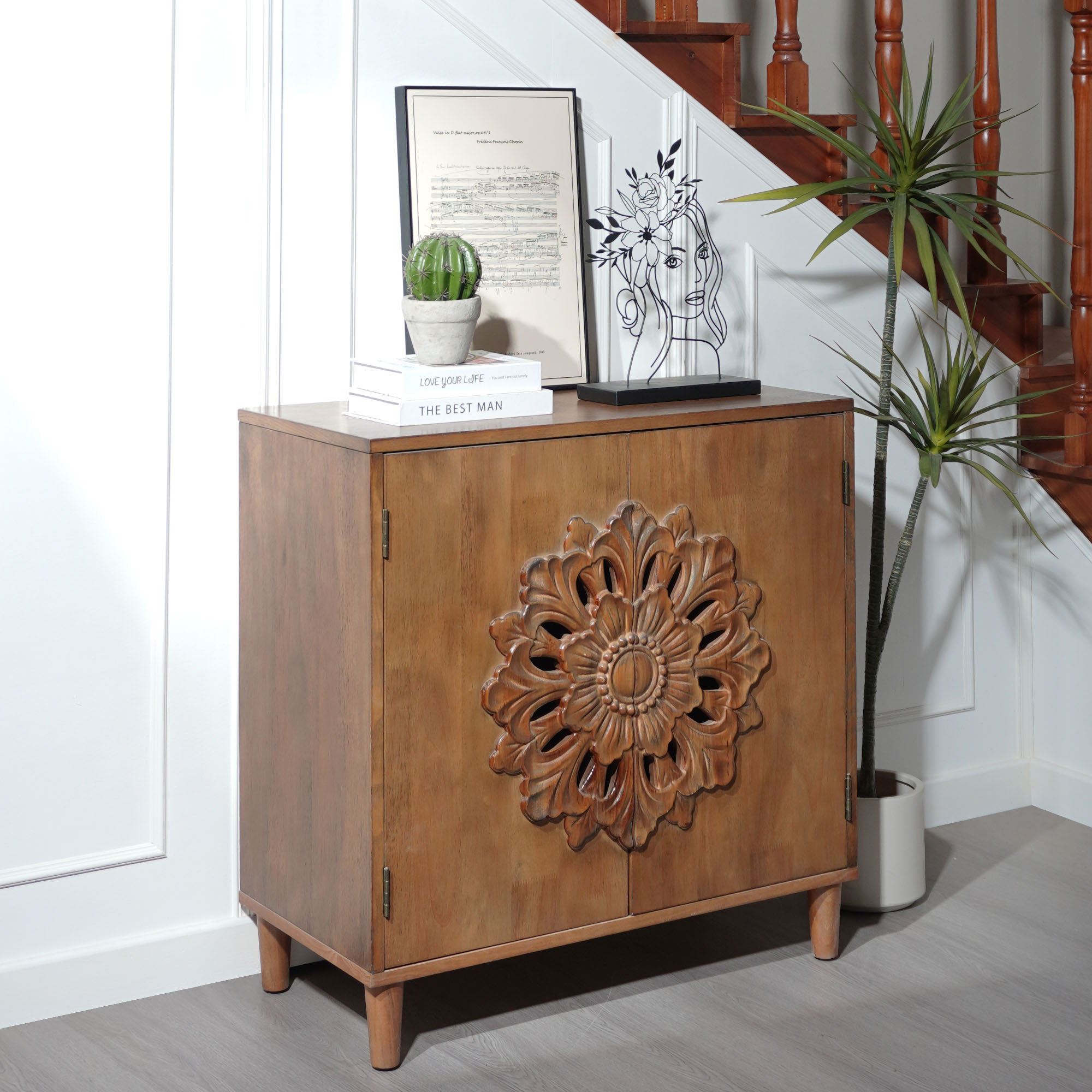 Wooden 2-Door Storage Cabinet, picture 4 of 4