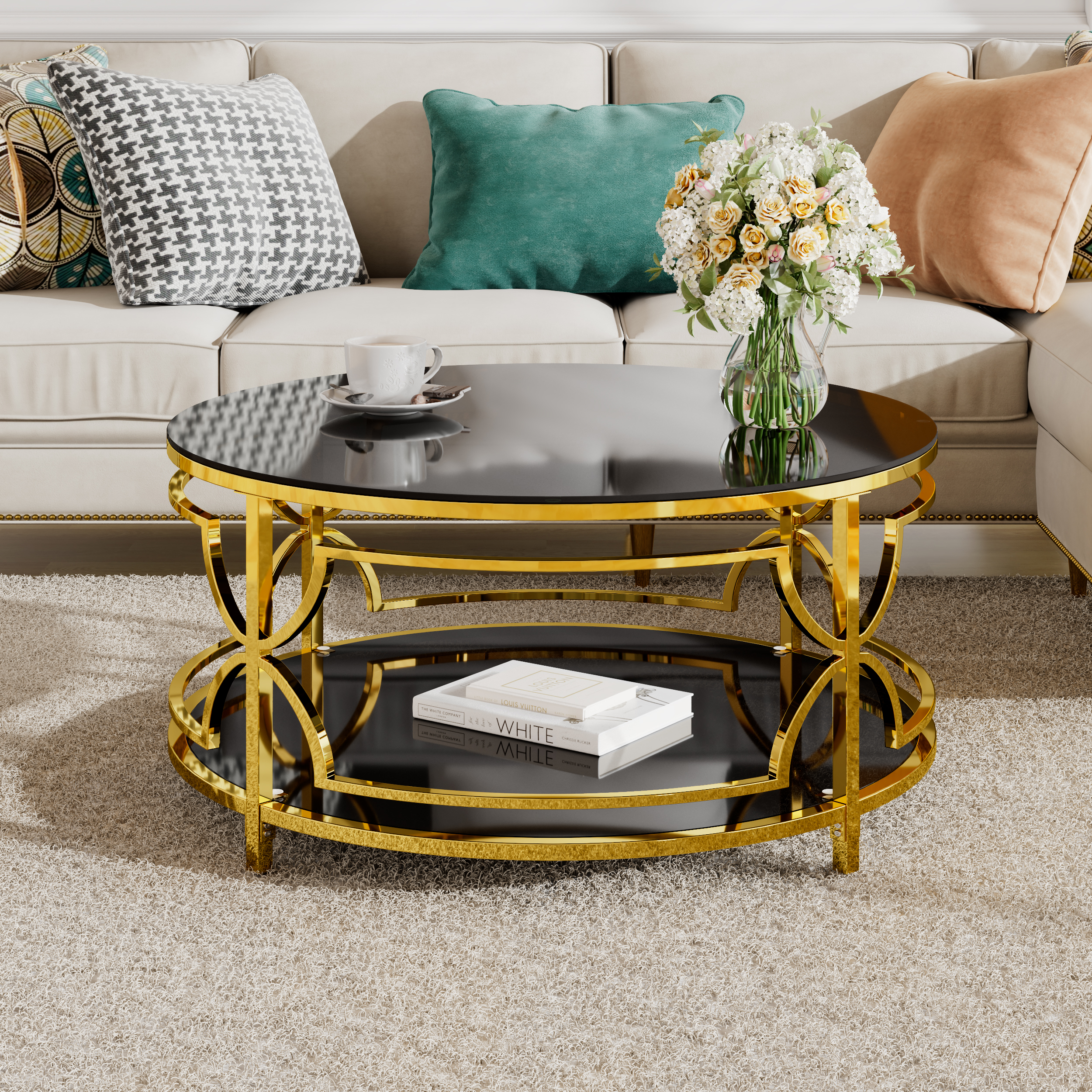 Round Glass Coffee Table