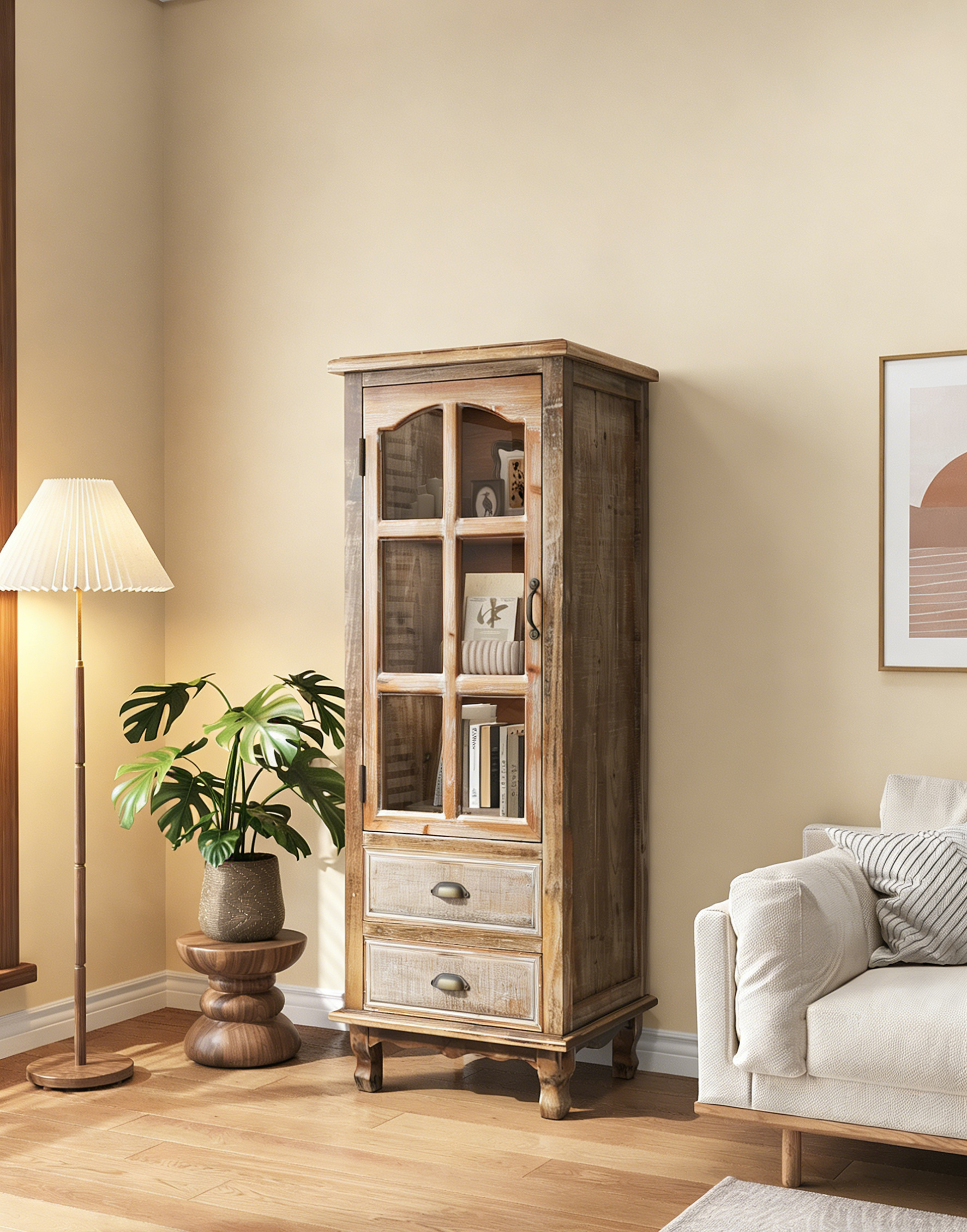 Rustic Wooden Storage Cabinet, picture 4 of 4